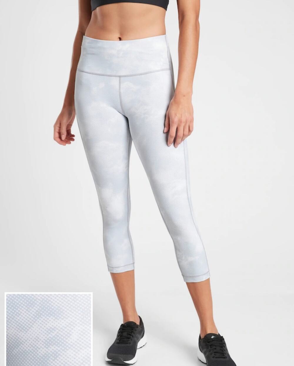 Athleta Ultimate Stash Pocket Printed Compression Capri Leggings Size Large